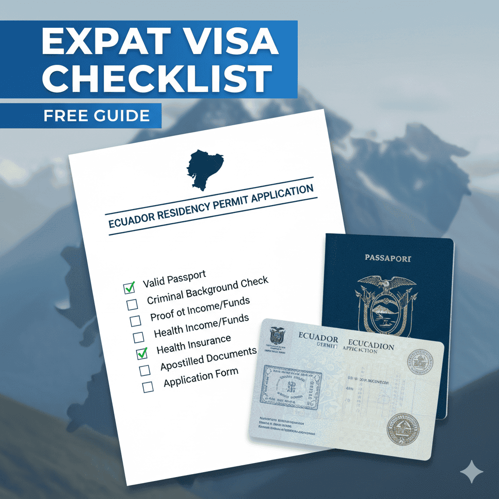 An expat visa checklist document.