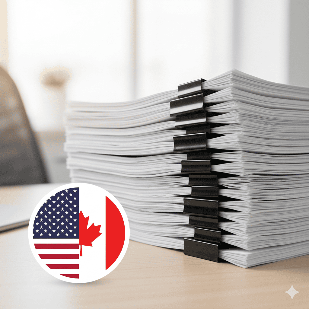 A stack of insurance policy documents.